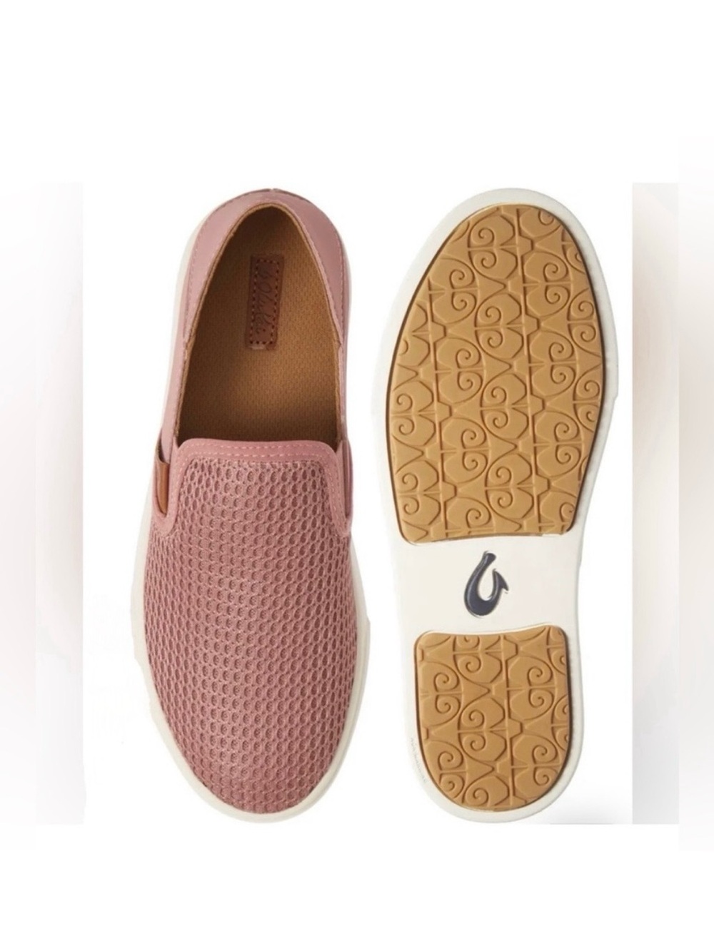 Olukai Women's Pehuea Slip-On Sneakers in Rose Pink